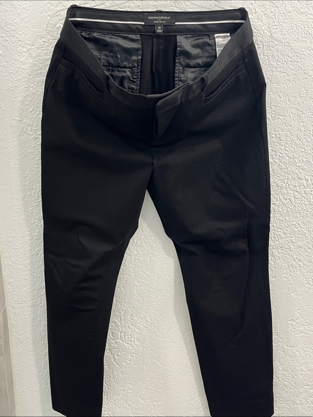 Banana Republic - sloan curvy fit Black Cropped Dress Pants for Women